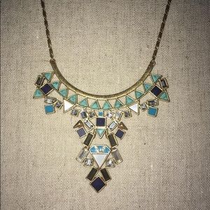 Stella & Dot stone tile necklace